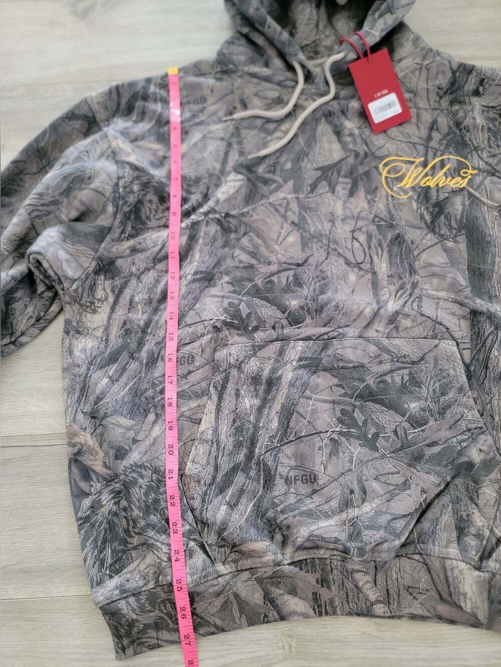 Darc Sport Burnout Bishop Hoodie Driftwood Wolf Forest Camo sz Large - Picture 14 of 14